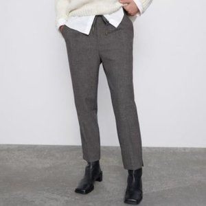 NWT Zara Easy Plaid Pants // Check Trousers